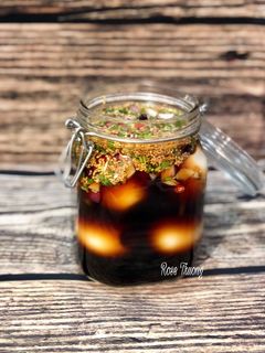 Hình của món Trứng Ngâm Nước Tương.