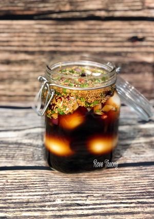Hình của món Trứng Ngâm Nước Tương.