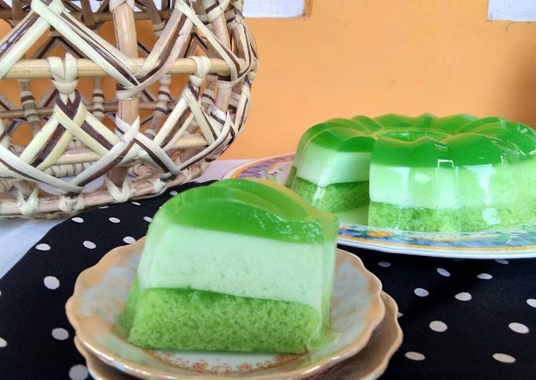 Resep masakan Puding Busa Ijo Lumut | Cara Buat Puding Busa Ijo Lumut Yang Enak Dan Mudah
