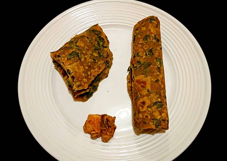 Palak paratha or Spinach Paratha