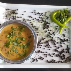 A picture of Black Bean curry.