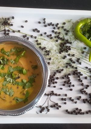 A picture of Black Bean curry.