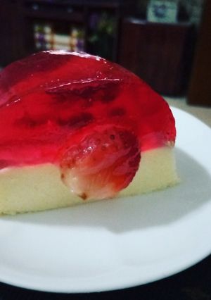 صورة لوصفة حلى السميد مع الجيلي