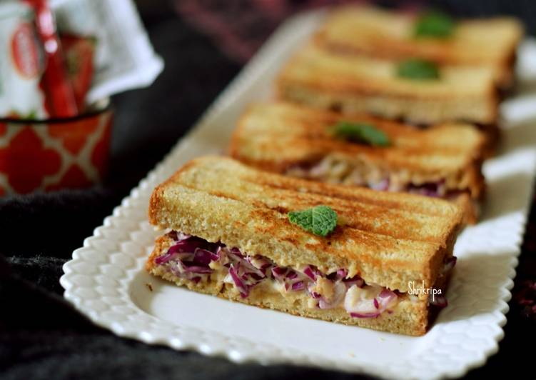 Easiest Way to Prepare Homemade Red cabbage Sandwich: