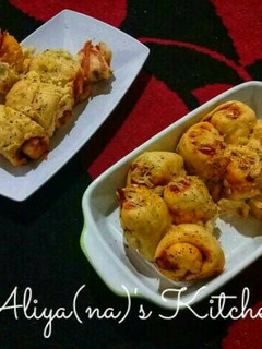 Foto resep Roti keset pizza roll