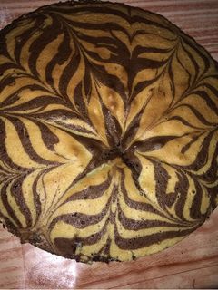 عکسی از دستور کیک زبرا