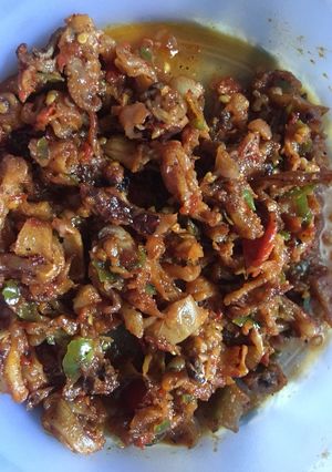 Foto resep Cumi asin pedes nagih