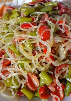 Foto resep Tumis buncis kulit melinjo soun sederhana