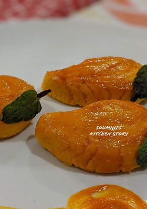A picture of Mango Sandesh.