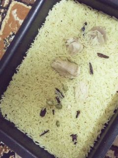 صورة لوصفة رز بخاري بالفرن