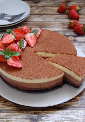 A picture of Triple Chocolate Mousse Cake (No-Bake).