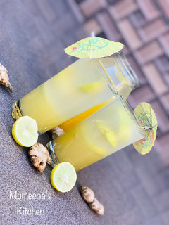 A picture of Pineapple ginger lemonade.