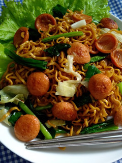 Foto resep Mie goreng sosis