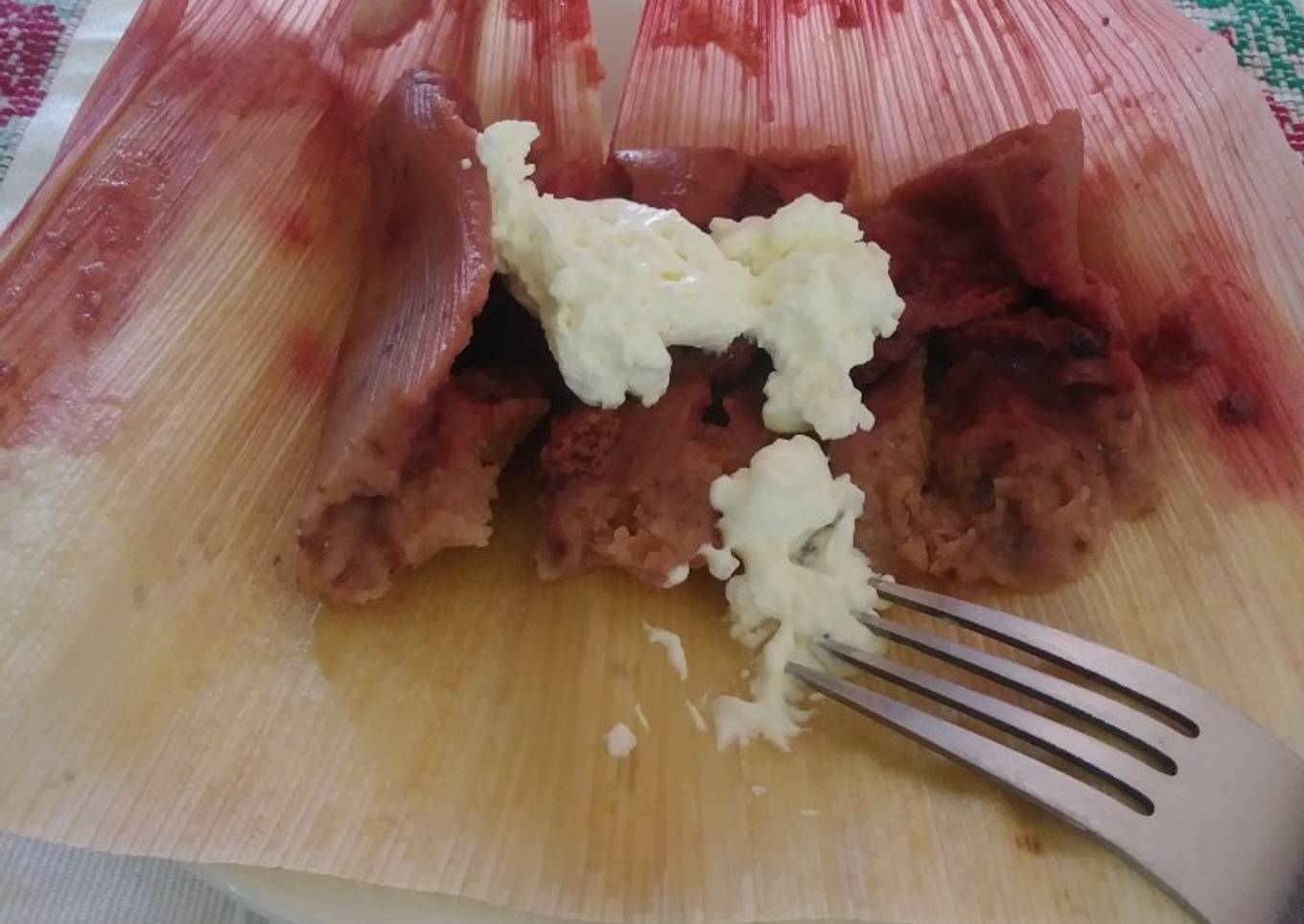 Tamales dulces de fresa