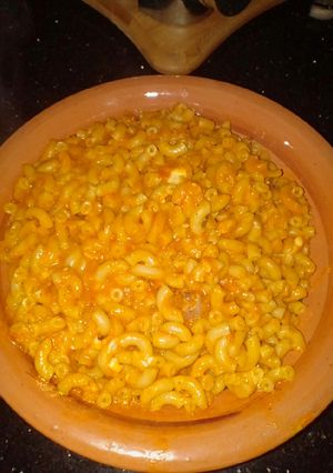 صورة لوصفة معكرونة ليه ليه