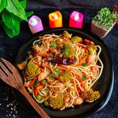 A picture of Stir Fry Spaghetti.