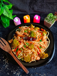 A picture of Stir Fry Spaghetti.
