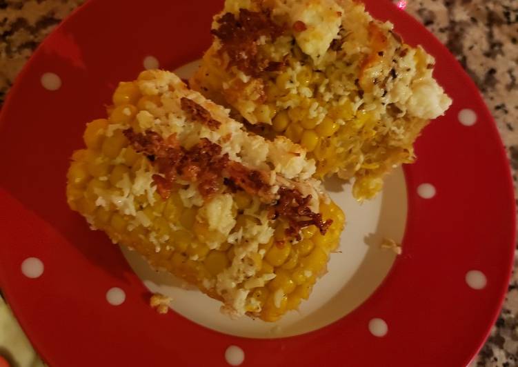 Corn with cheese 🧀 🌽