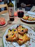 Pizza de Pan de molde integral