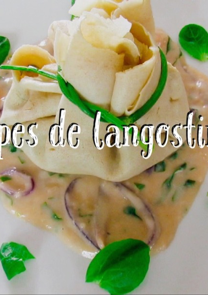 Una foto de Crepes Rellenas de langostinos | Juan Pedro Cocina |