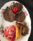 Carne asada a la brasa