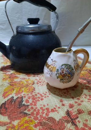 Una foto de Mate con yerba de coco