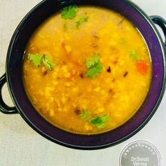 A picture of Yellow Dal Tadka (side dish).