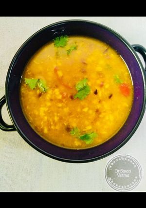 A picture of Yellow Dal Tadka (side dish).