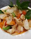 Mực xào sa tế