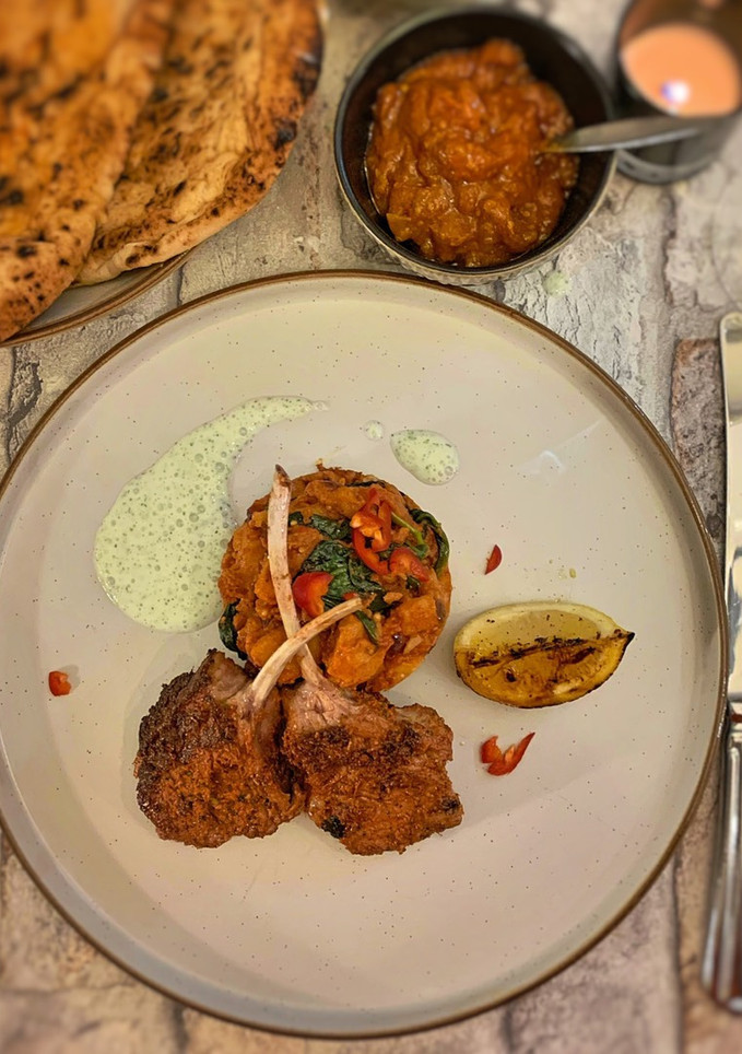 A picture of Curried Lamb Cutlets.