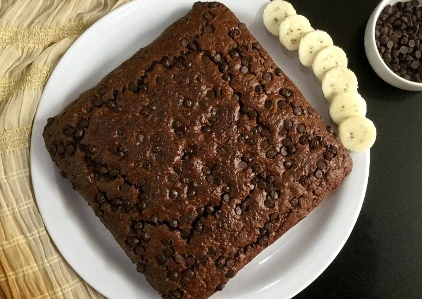 Vegan Chocolate Mocha Banana Cake