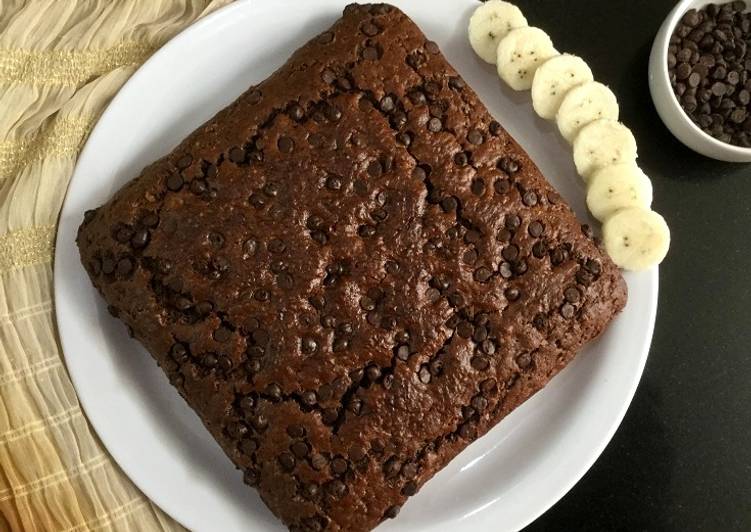 Vegan Chocolate Mocha Banana Cake