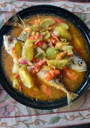 Foto resep Ikan kembung banjar kuah kuning
