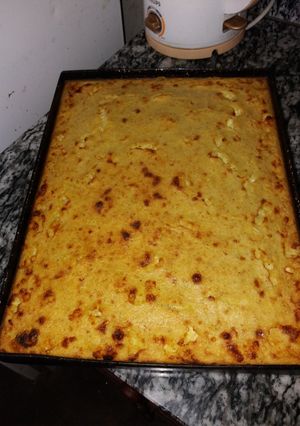 Una foto de Sopa paraguya, comida típica del Paraguay