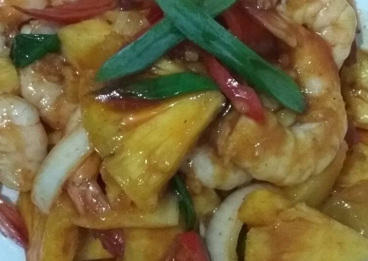 Bagaimana meracik Udang nanas saos madu Anti Gagal