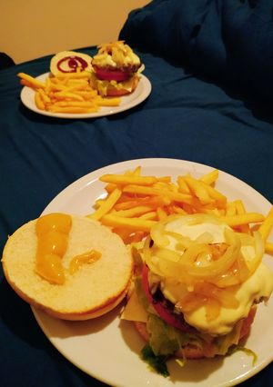Una foto de Hamburguesas caseras Riquísimas