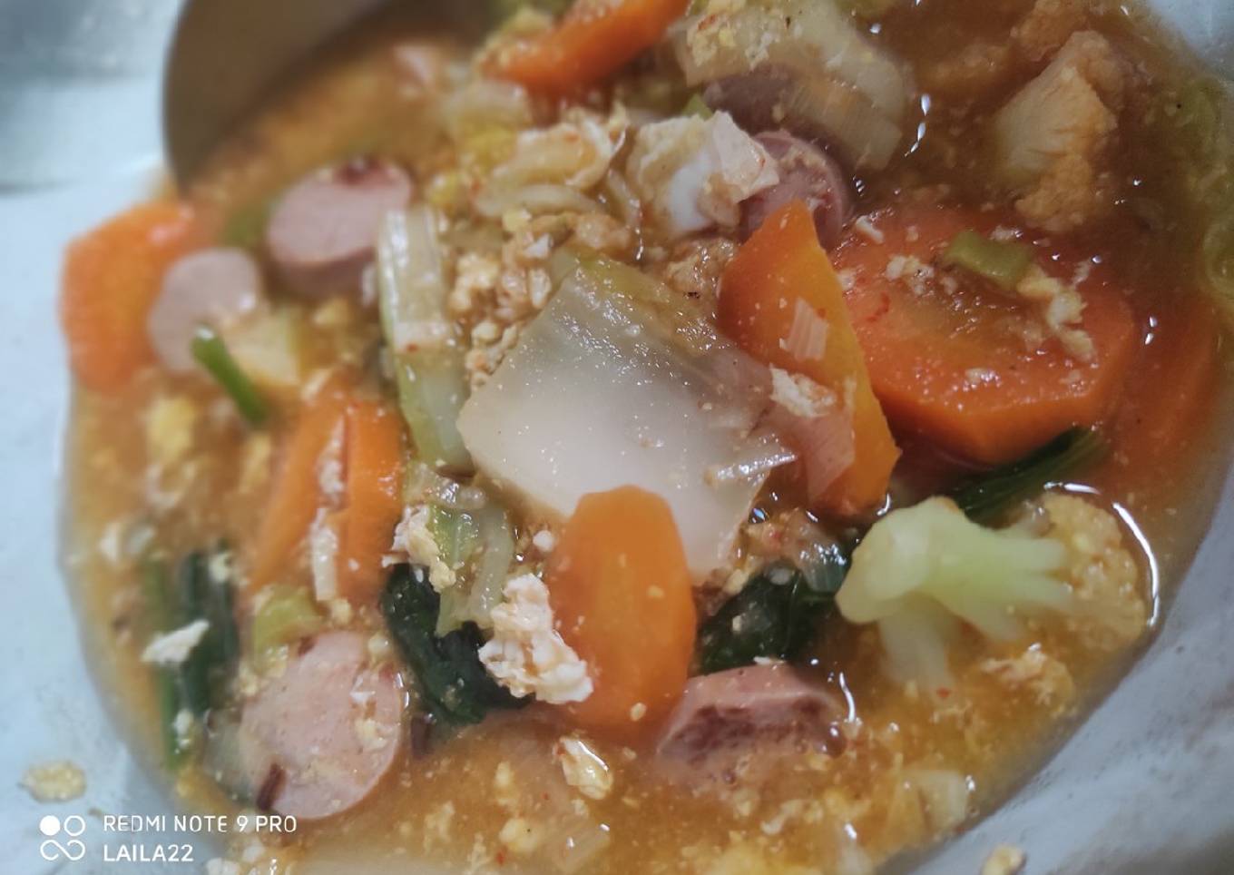 Tumis warna warni sayur ala capcay