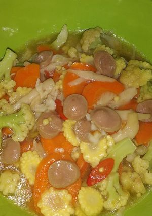Foto resep Capcay sayur sosis
