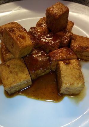 Una foto de Tofu a la miel