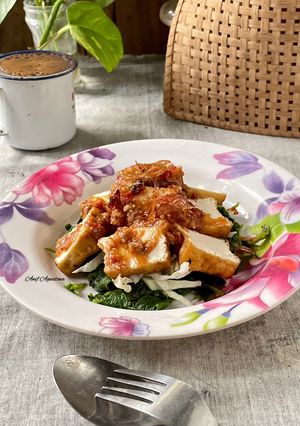 Foto resep Pecel Bayam Tahu