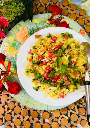 A picture of Veg pulav (Leftover rice).