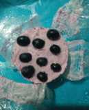 Helado de moras y frambuesa