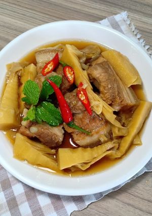 Hình của món Thịt kho măng.