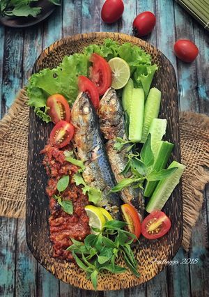 Foto resep Ikan bakar, sambel sari laut kemangi