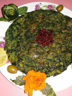 عکسی از دستور کوکو اسفناج