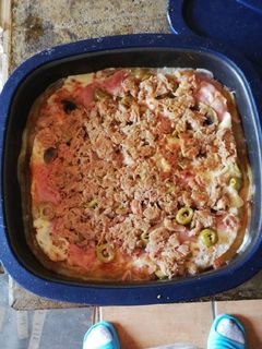 Una foto de Pizza