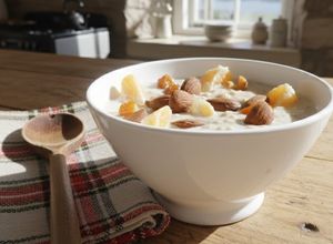 Una foto de Gachas de Avena con Fruta
