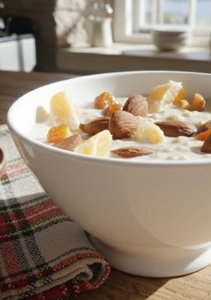 Una foto de Gachas de Avena con Fruta