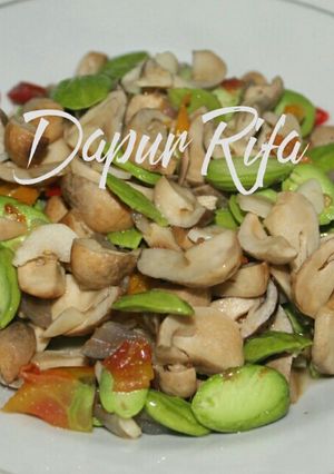 Foto resep Tumis Jamur Merang Pete