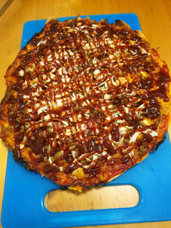Una foto de Pizza barbacoa